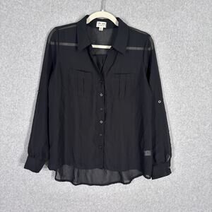 The Arte Sheer Blouse Medium Button Puff Whimsigoth‎ Coquette Lagom Career Quiet